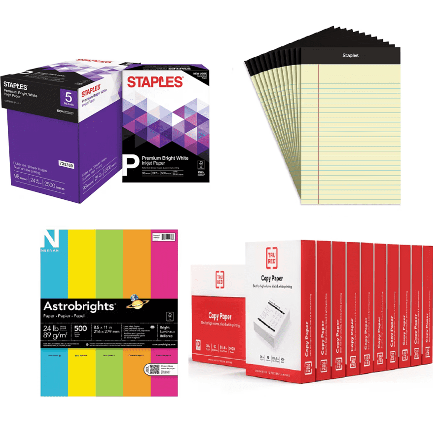 Paper Deals at Staples: Up to 87% off