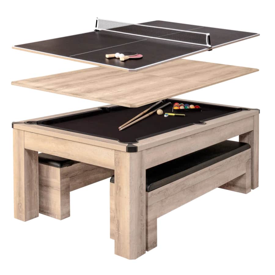 American Legend Hampton 3-in-1 Billiards / Ping Pong / Dining Table: $1,150