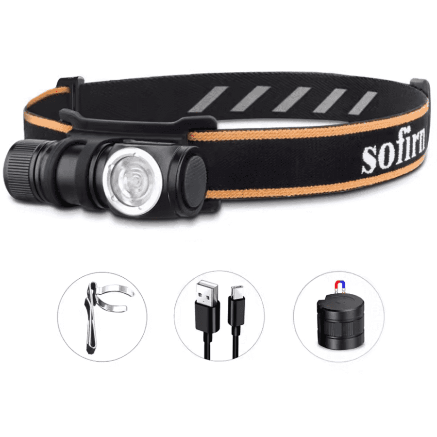 Sofirn 1,100-Lumen Rechargeable Mini Headlamp: $15.75
