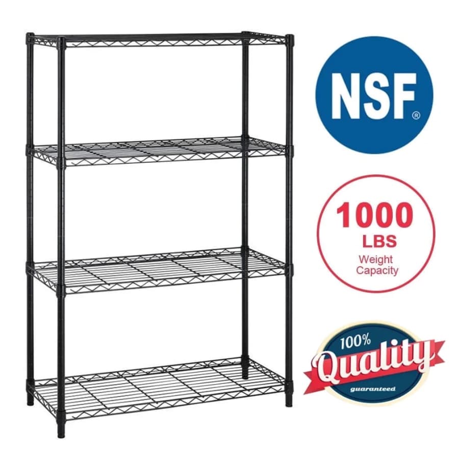 BestOffice 4-Shelf Wire Shelving Unit: $40 BestOffice 4-Shelf Wire Shelving Unit: $40