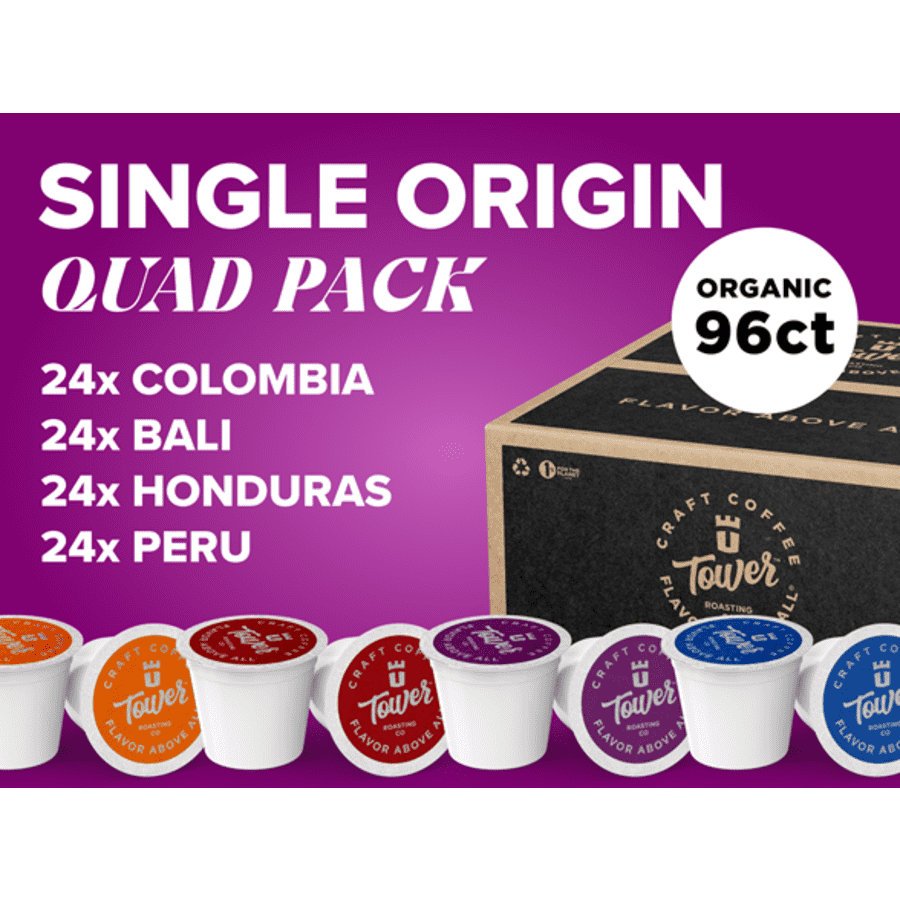 Tower Roasting Coffee Organic Super Pods 96-Pack: $47