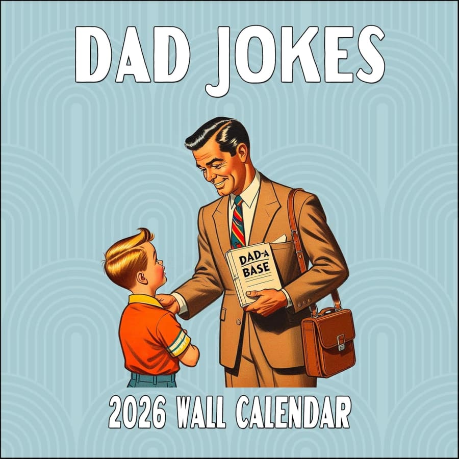 2026 Dad Jokes Monthly Wall Calendar: $5.99