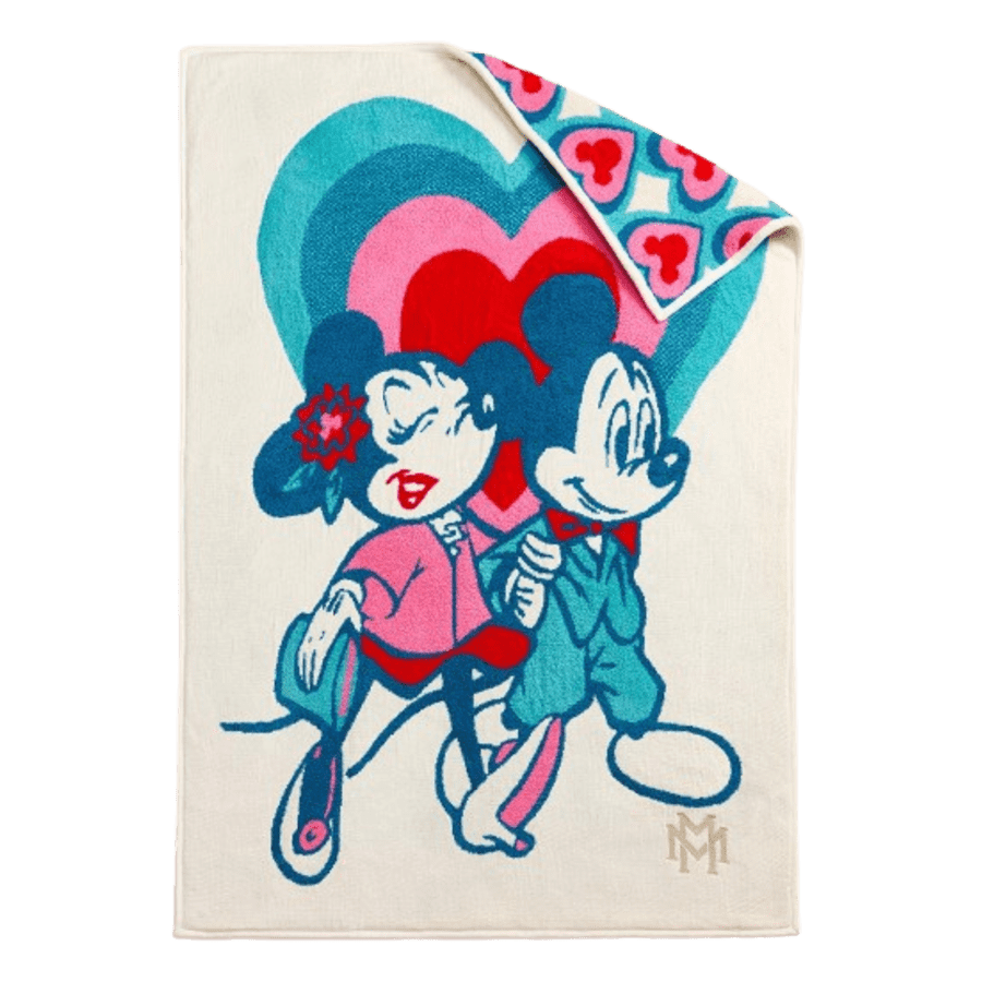 Disney x Macy's Mickey Mouse & Minnie Mouse Reversible Knit Blanket: $20.93