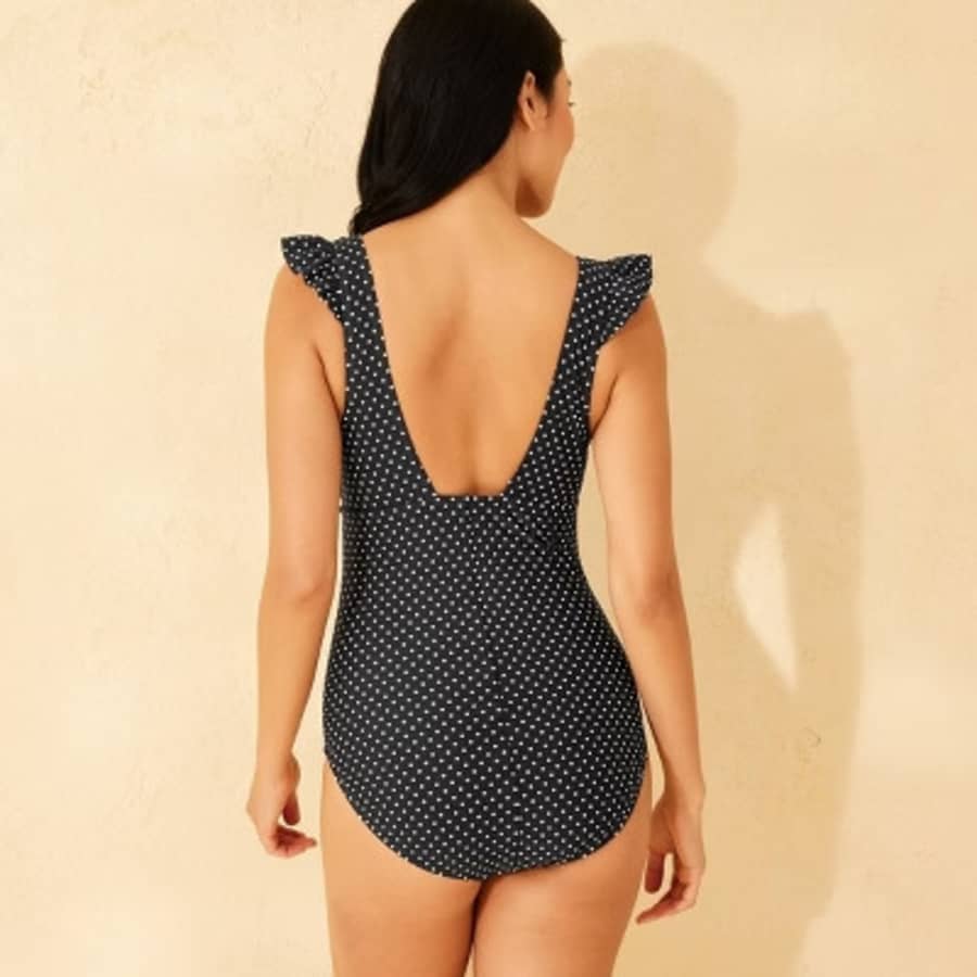 Shade & Shore Women's Flounce Tummy Control One Piece Swimsuit: $10