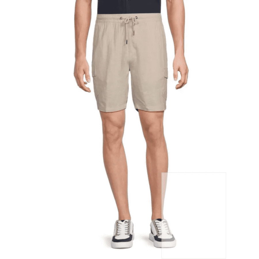 Saks Fifth Avenue Men's Linen-Blend Cargo Drawstring Shorts: $20 Saks Fifth Avenue Men's Linen-Blend Cargo Drawstring Shorts: $20