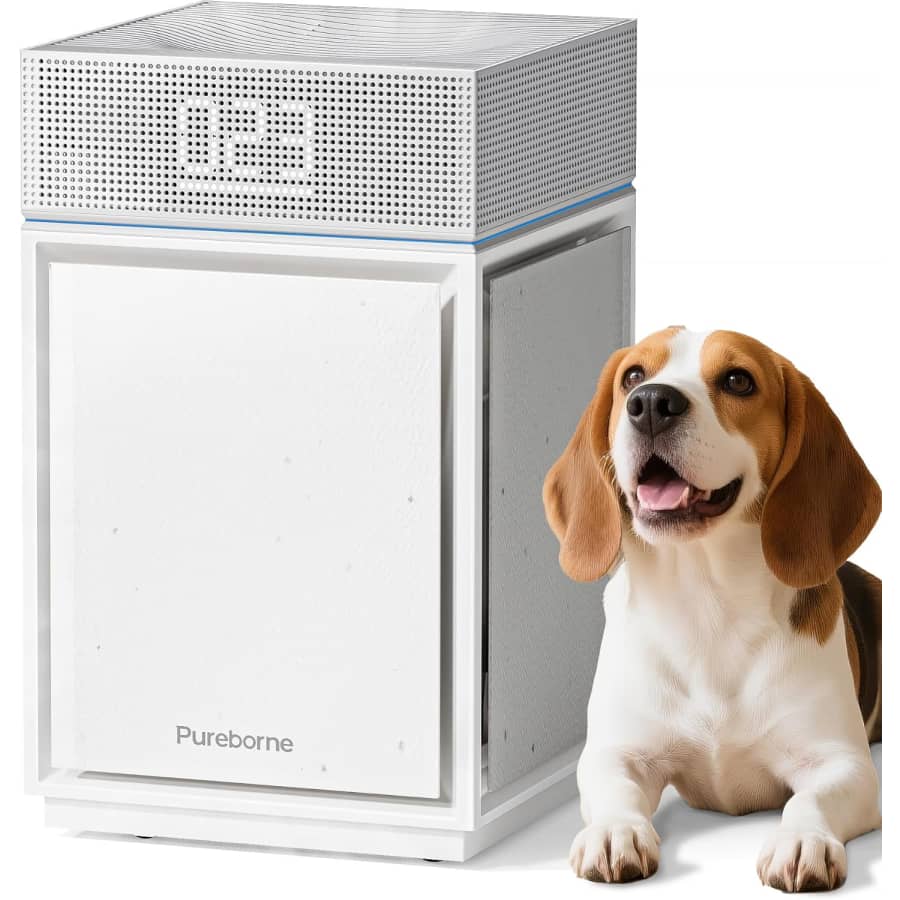 Pureborne HEPA Air Purifier w/ 3-Side Intake: $79