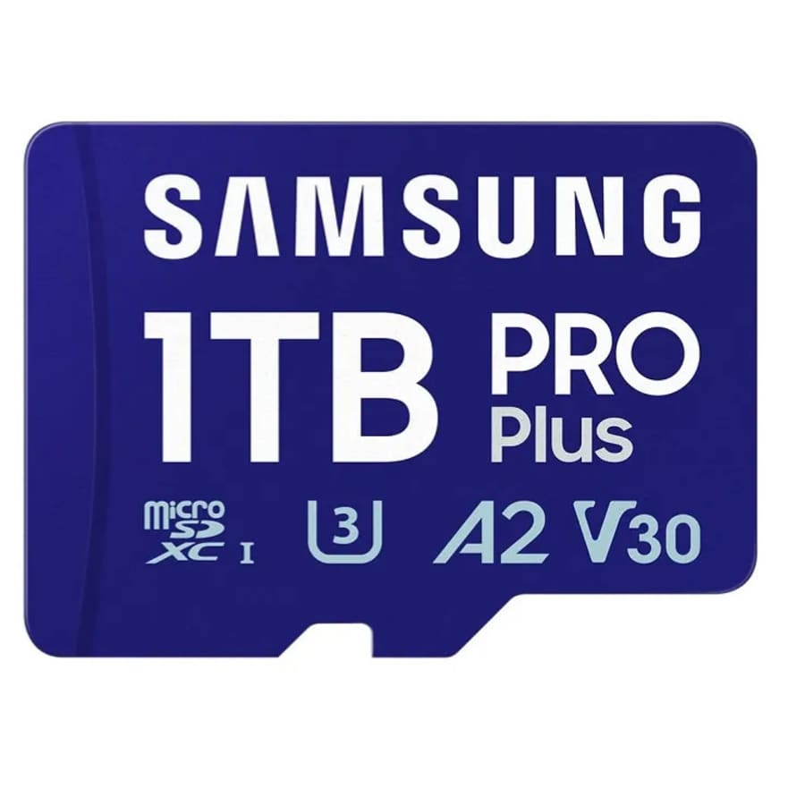 Samsung PRO Plus 1TB microSDXC Memory Card: $80 Samsung PRO Plus 1TB microSDXC Memory Card: $80