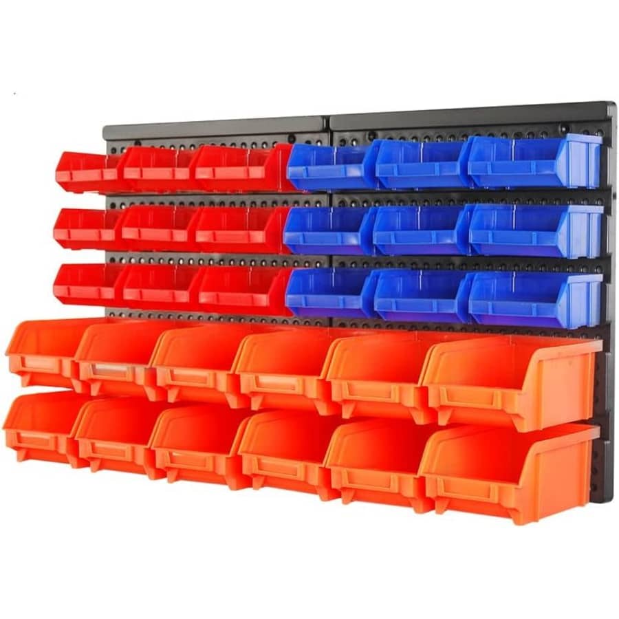 30-Piece Wall Mounted Storage Bins: $27