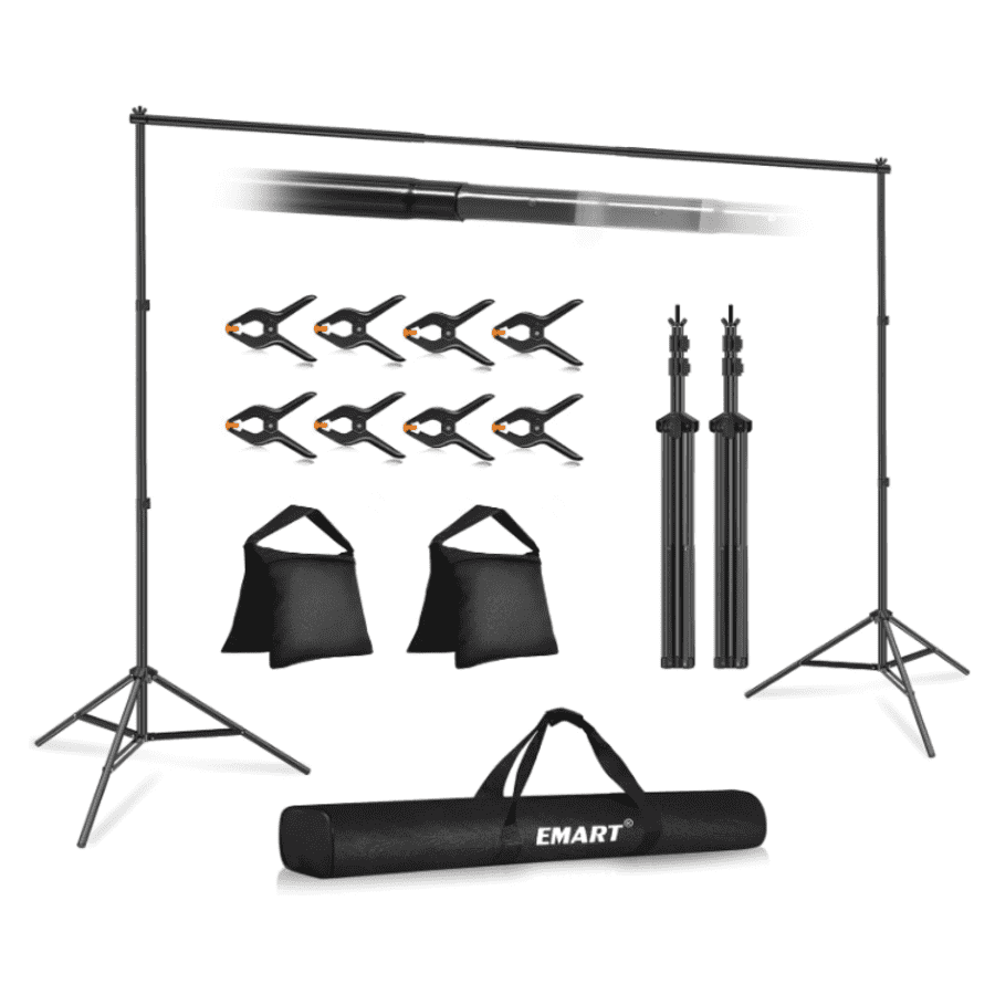 10x7-Foot Photo Backdrop Stand: $34 10x7-Foot Photo Backdrop Stand: $34