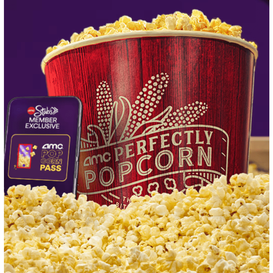 AMC 2026 Popcorn Pass (for 1/2 Price Popcorn): $30 + tax AMC 2026 Popcorn Pass (for 1/2 Price Popcorn): $30 + tax