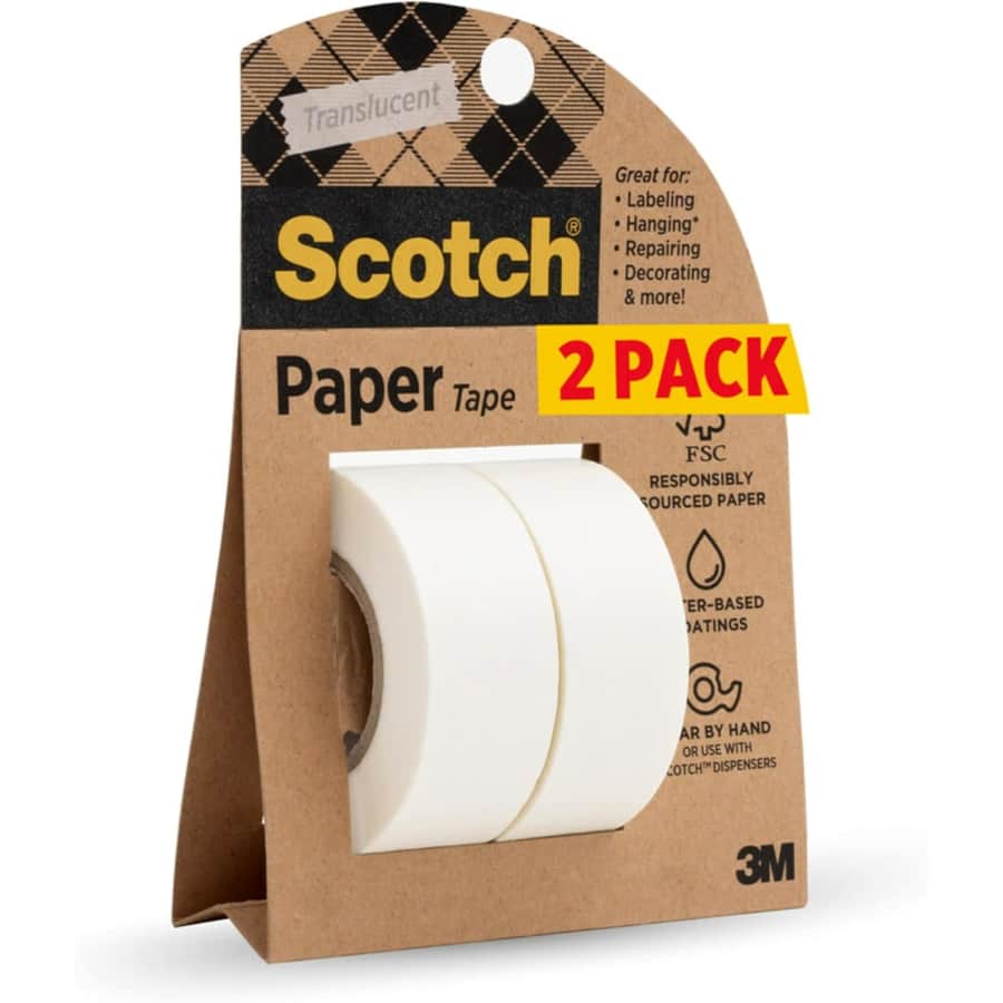 Scotch Paper Tape 2-Pack: $2.99