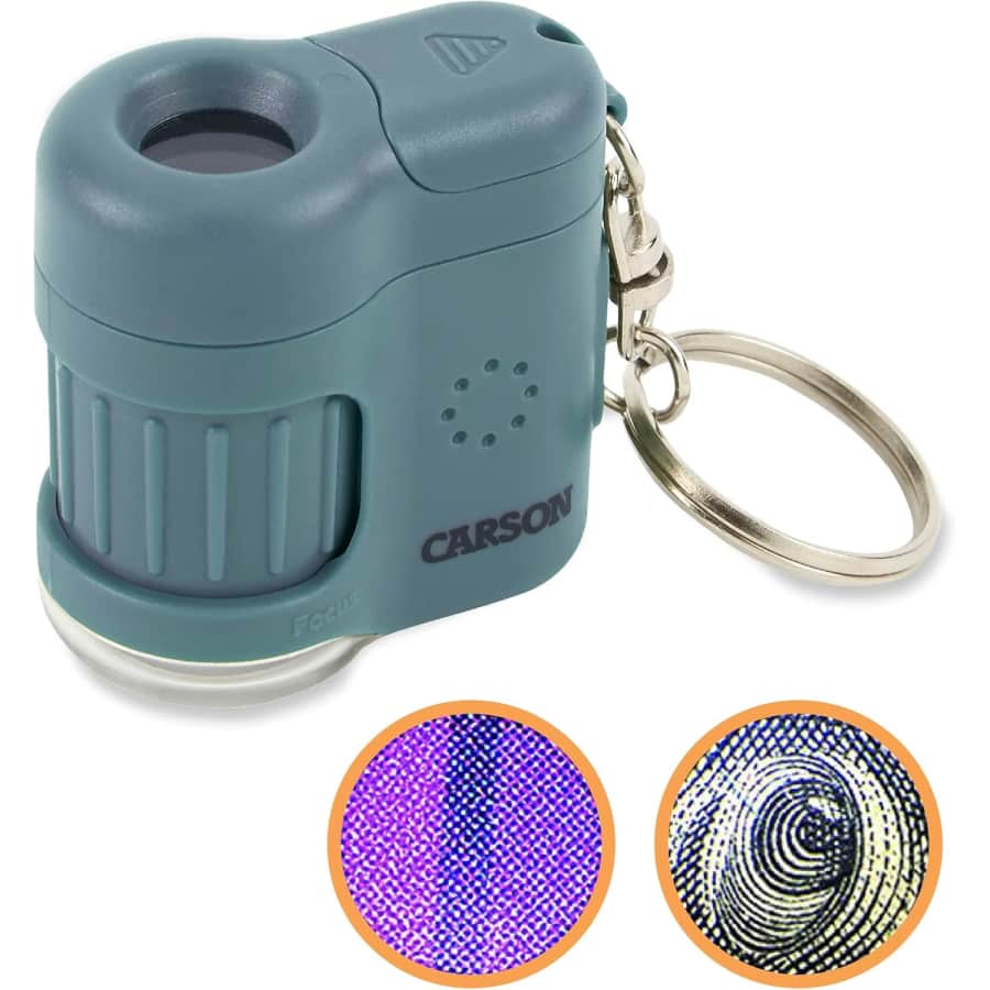 Carson MicroMini 20x Pocket Microscope and Flashlight: $10 Carson MicroMini 20x Pocket Microscope and Flashlight: $10