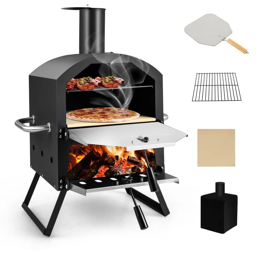 Costway 2-Layer Outdoor Pizza Oven: $84 Costway 2-Layer Outdoor Pizza Oven: $84