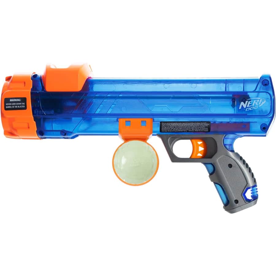Nerf Dog 16" Translucent Blaster w/ Ball Clip: $12 Nerf Dog 16" Translucent Blaster w/ Ball Clip: $12