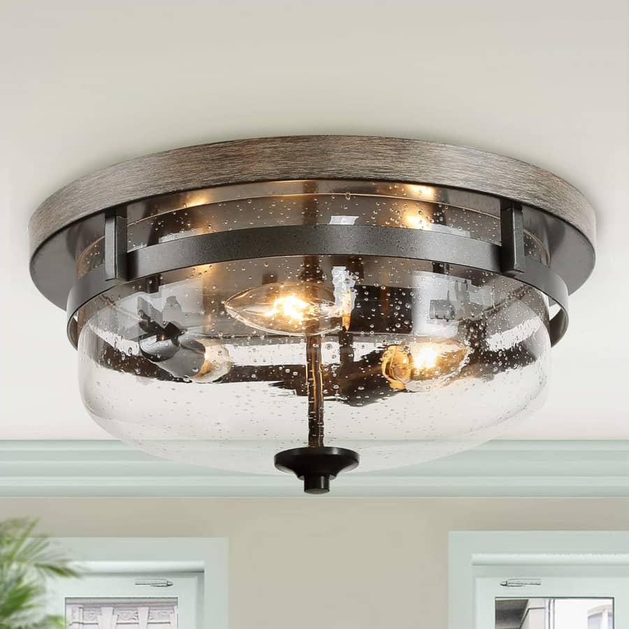 Log Barn Farmhouse Flush Mount Ceiling Light: $33.16 Log Barn Farmhouse Flush Mount Ceiling Light: $33.16