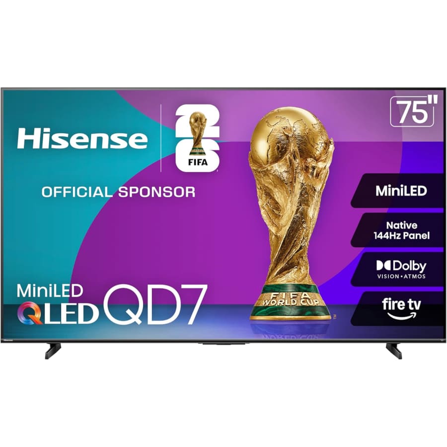 Hisense QD7 Series 75QD7QF 75" 4K Mini-LED UHD Smart TV: $587.93