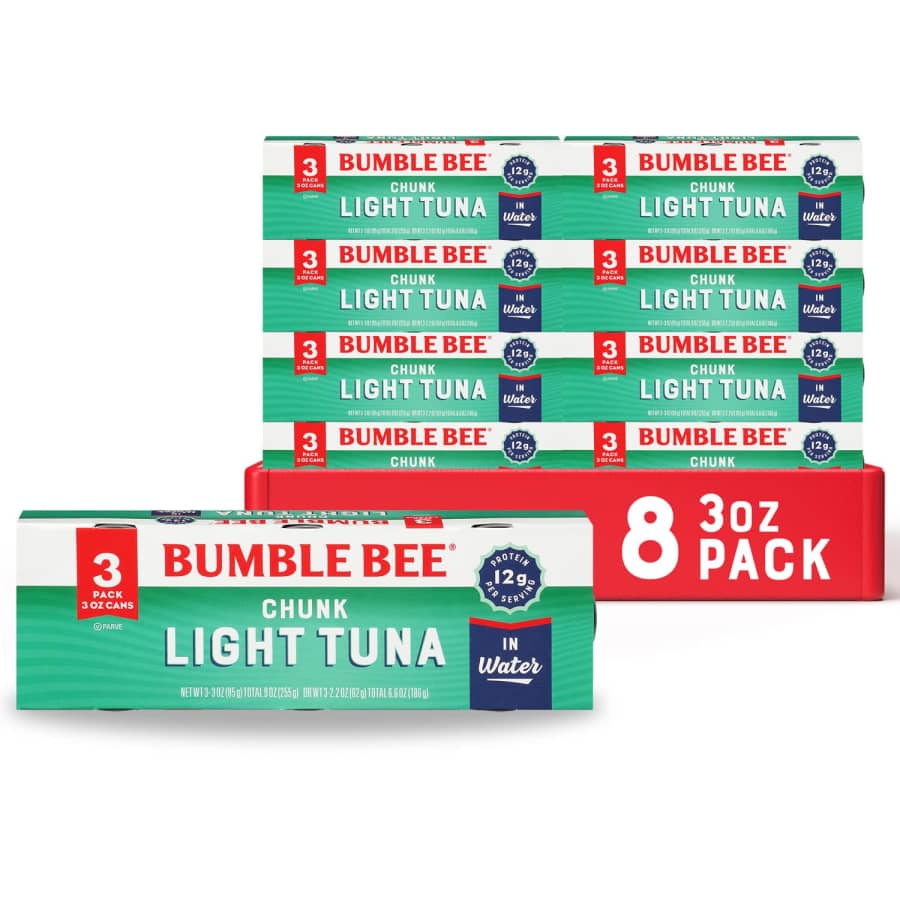 Bumble Bee Chunk Light Tuna 24 Cans in Water: $20 via Subscribe & Save Bumble Bee Chunk Light Tuna 24 Cans in Water: $20 via Subscribe & Save