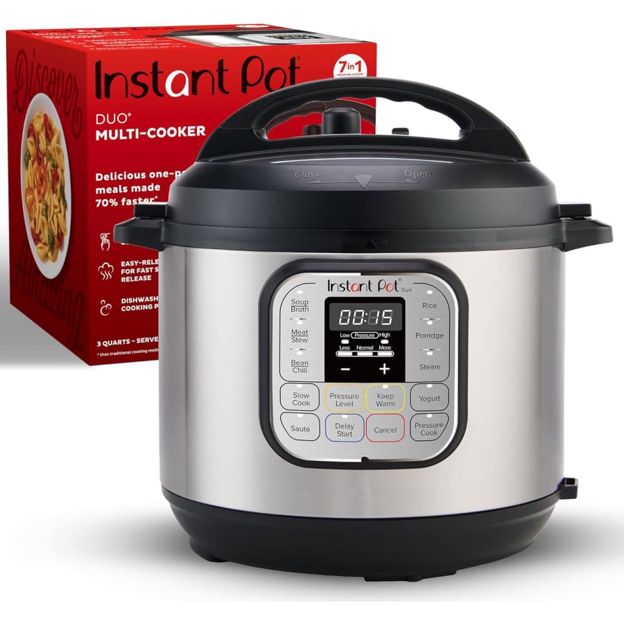 Instant Pot Duo 3-Qt. 7-in-1 Multi-Function Pressure Cooker: $60 w/ Prime