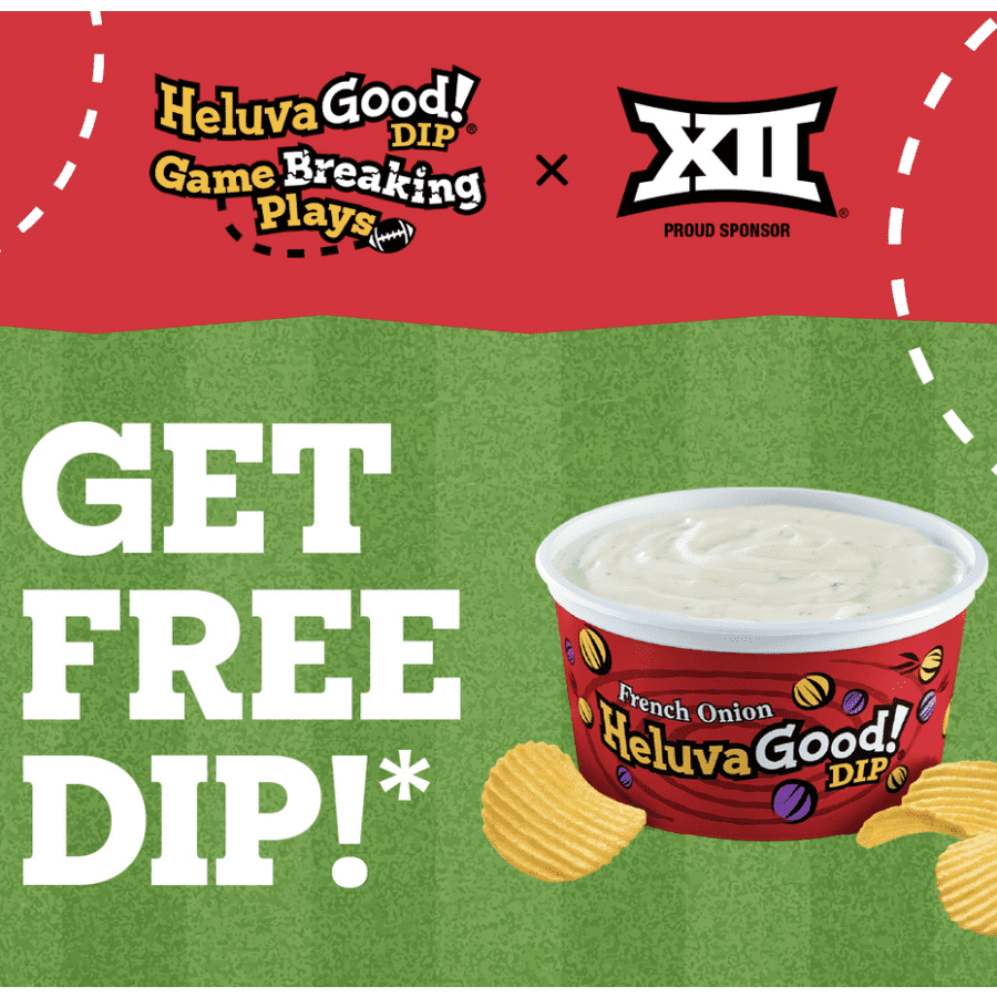 Heluva Good Dip: Free w/ 50-yard touchdown Heluva Good Dip: Free w/ 50-yard touchdown
