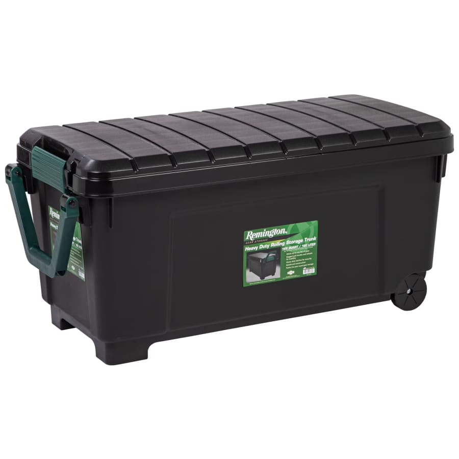 Remington Weathertight 169-Quart Heavy-Duty Rolling Storage Tote: $52 Remington Weathertight 169-Quart Heavy-Duty Rolling Storage Tote: $52