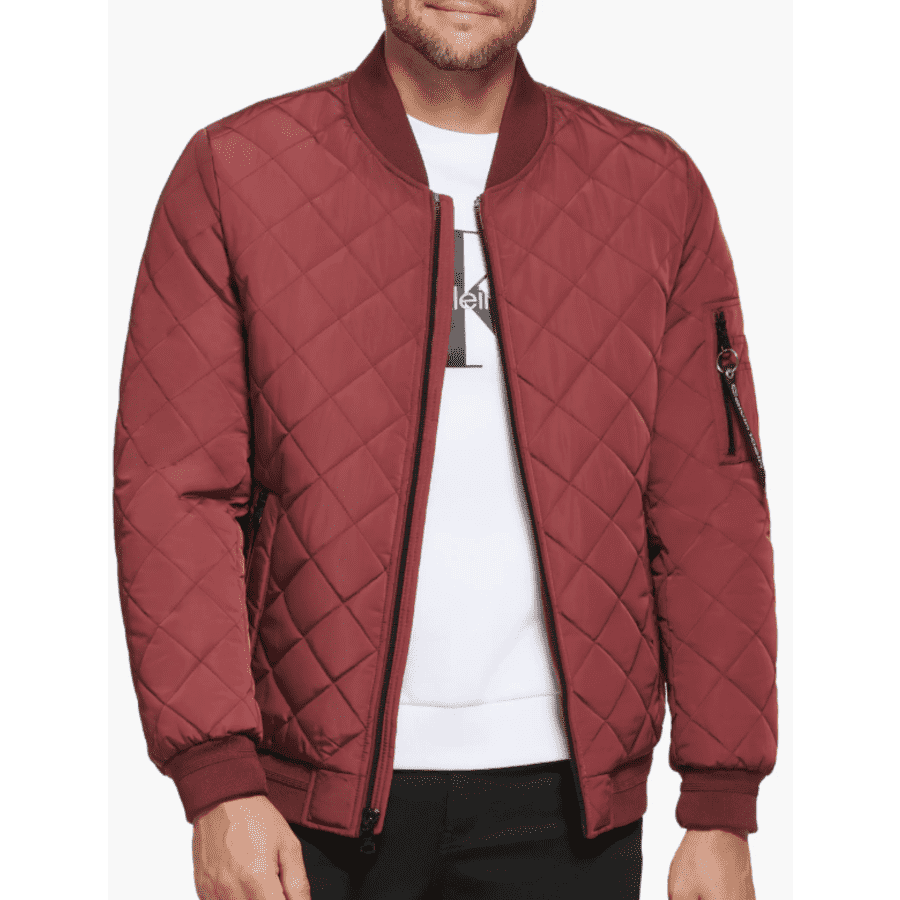 Calvin Klein Men's Quilted Bomber Jacket: $48 Calvin Klein Men's Quilted Bomber Jacket: $48
