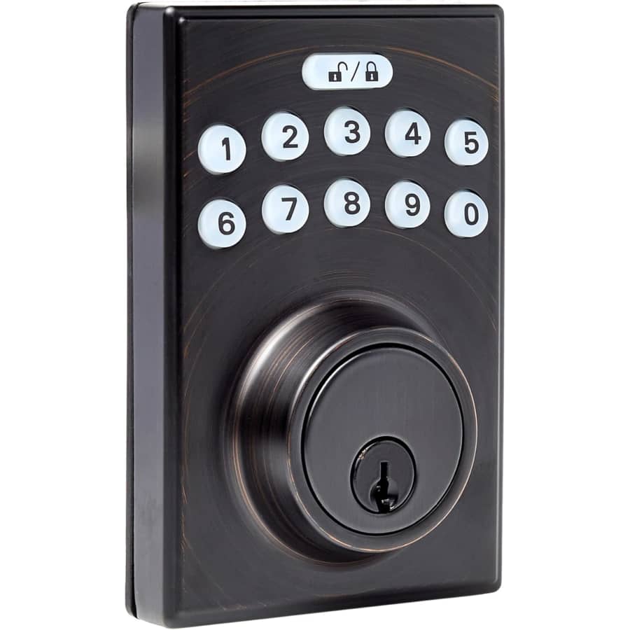 Amazon Basics Electronic Keypad Deadbolt Door Lock with Keyless Entry: $32 Amazon Basics Electronic Keypad Deadbolt Door Lock with Keyless Entry: $32