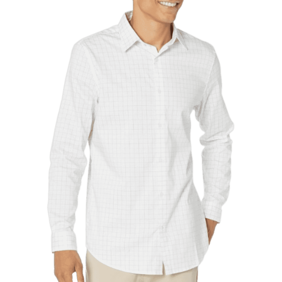 Amazon Essentials Men's Regular-Fit Stretch Dress Shirt: $9.40