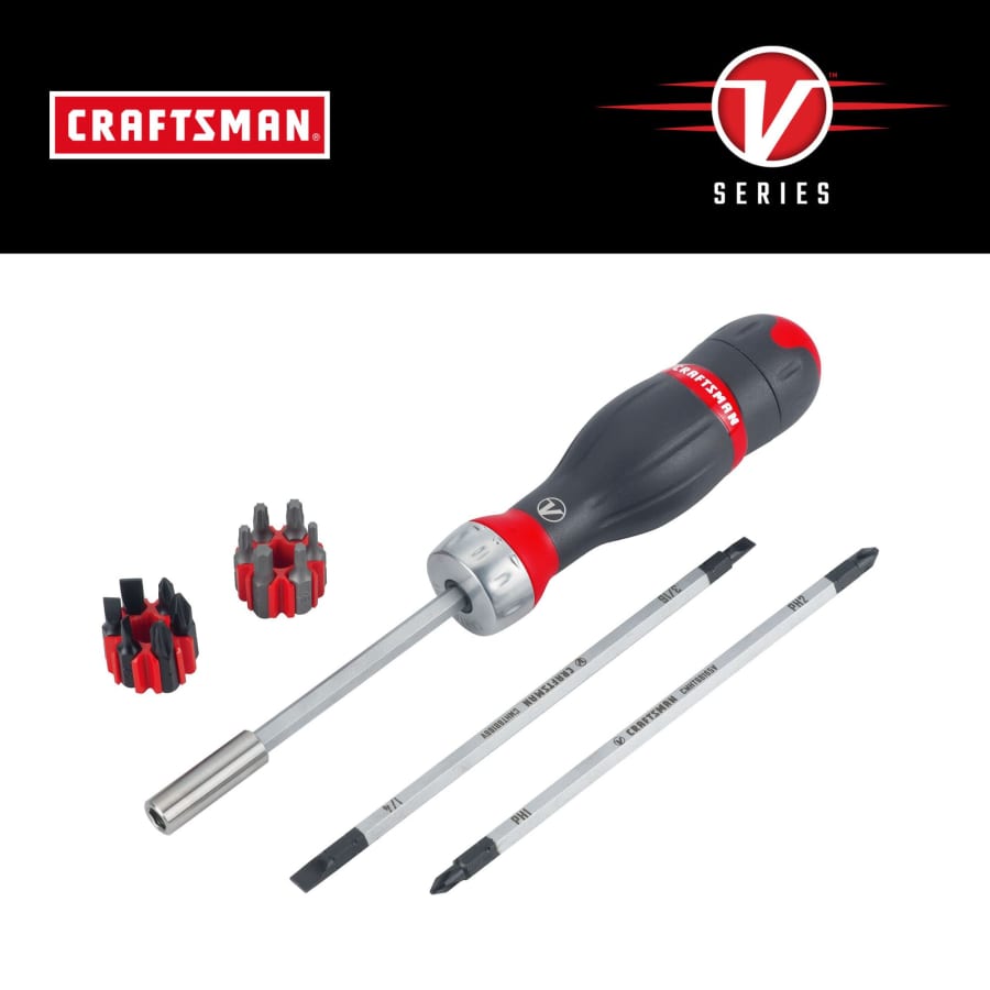Craftsman V-Series 18-Piece Ratcheting Multi-bit Variety Pack Screwdriver Set: $20