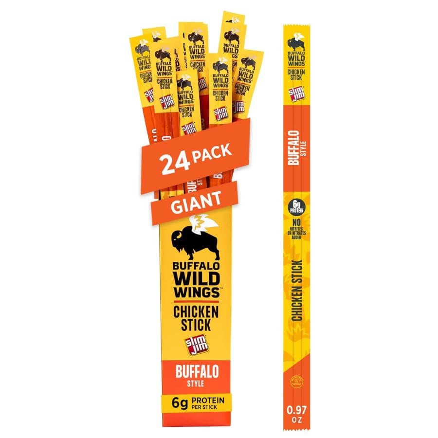 Slim Jim Buffalo Wild Wings Giant Chicken Stick 24-Pack: $16 via Sub & Save