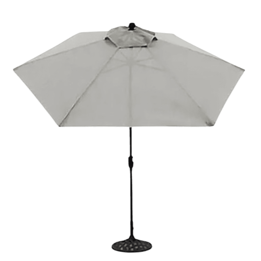 Four Seasons Courtyard 9-ft. Palermo Market Patio Umbrella w/ Tilt: $40 Four Seasons Courtyard 9-ft. Palermo Market Patio Umbrella w/ Tilt: $40