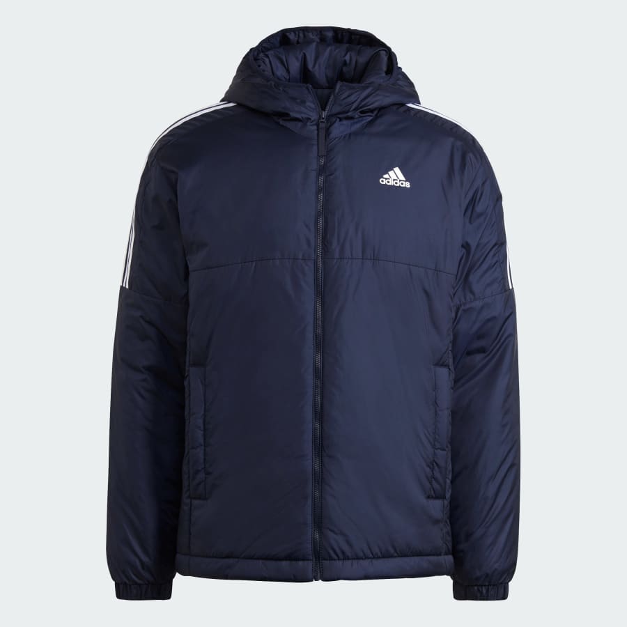adidas Men's 3-Stripes Insulated Hooded Jacket (limited sizes): $27