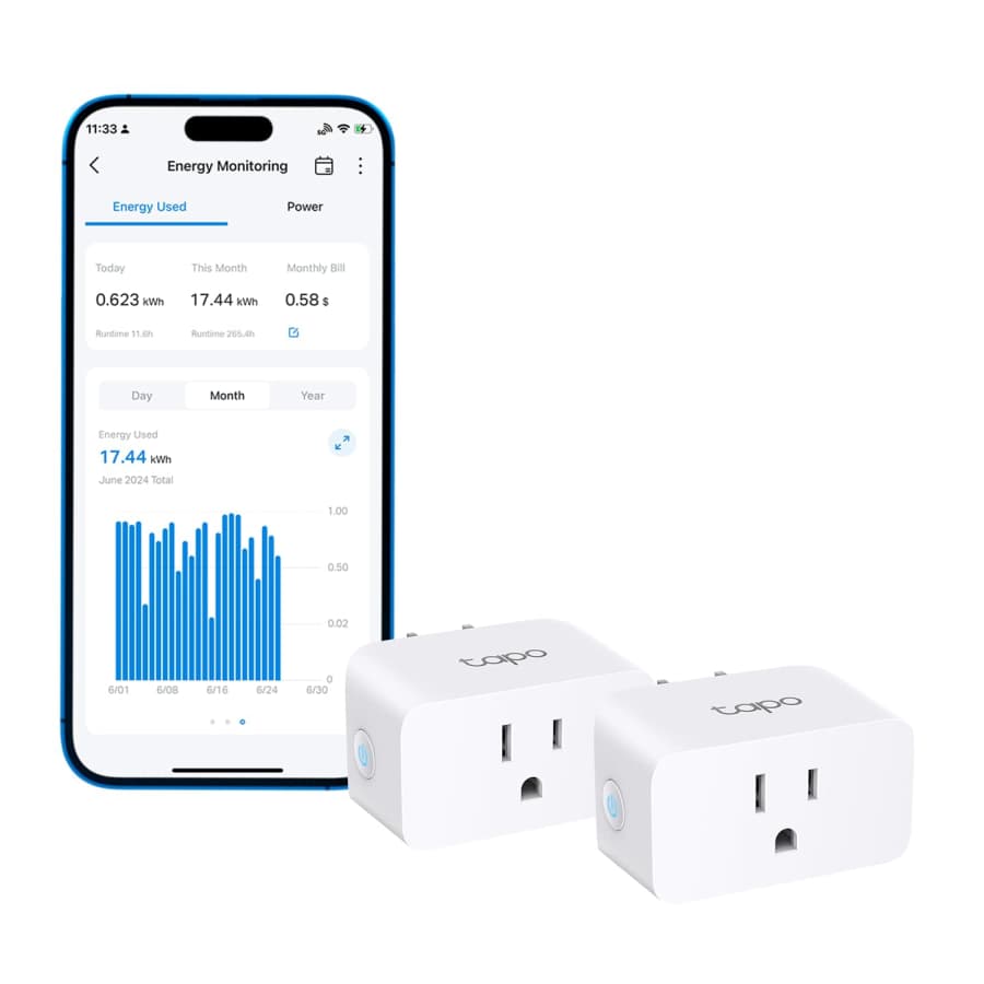 TP-Link Tapo Mini Smart Plug 2-Pack: $12.99