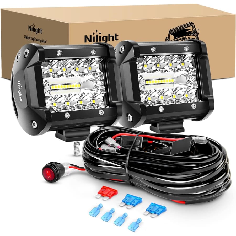 Nilight LED Light Bar w/ Wiring Harness Kit: $21.06 Nilight LED Light Bar w/ Wiring Harness Kit: $21.06