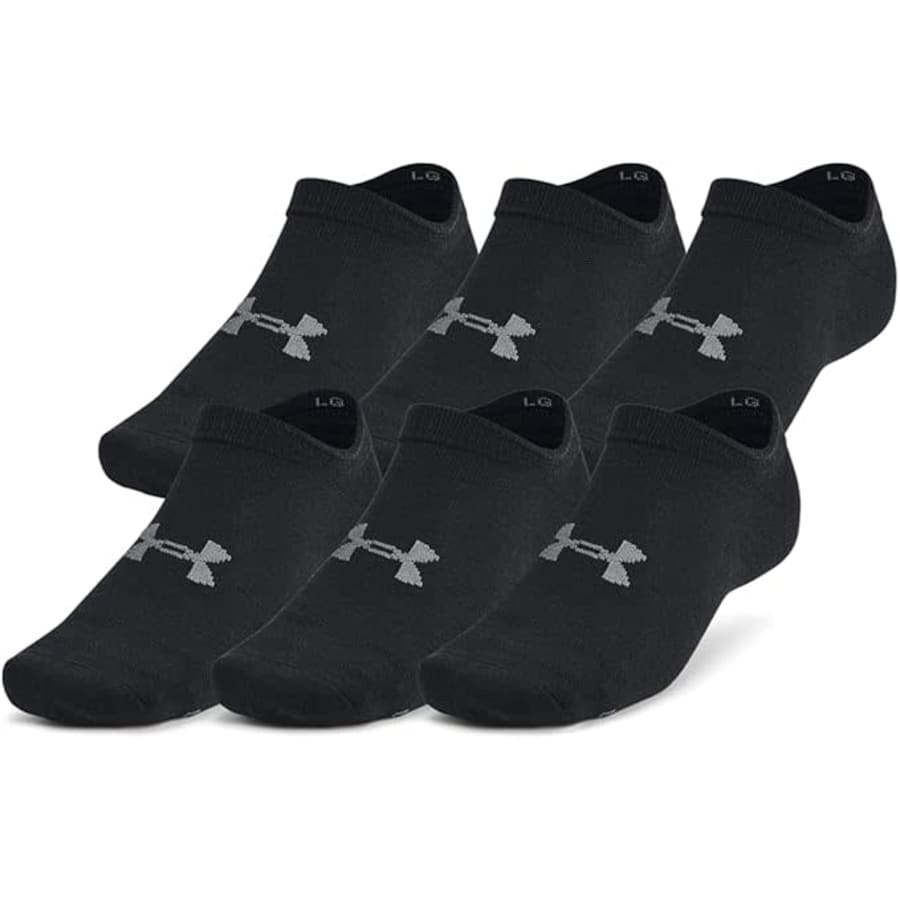 Under Armour Men's Essential No Show Socks 6-Pack: $13 Under Armour Men's Essential No Show Socks 6-Pack: $13
