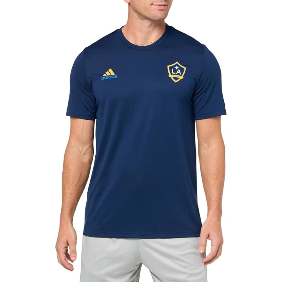 adidas Men's La Galaxy MLS Short Sleeve T-Shirt: From $8.10 adidas Men's La Galaxy MLS Short Sleeve T-Shirt: From $8.10