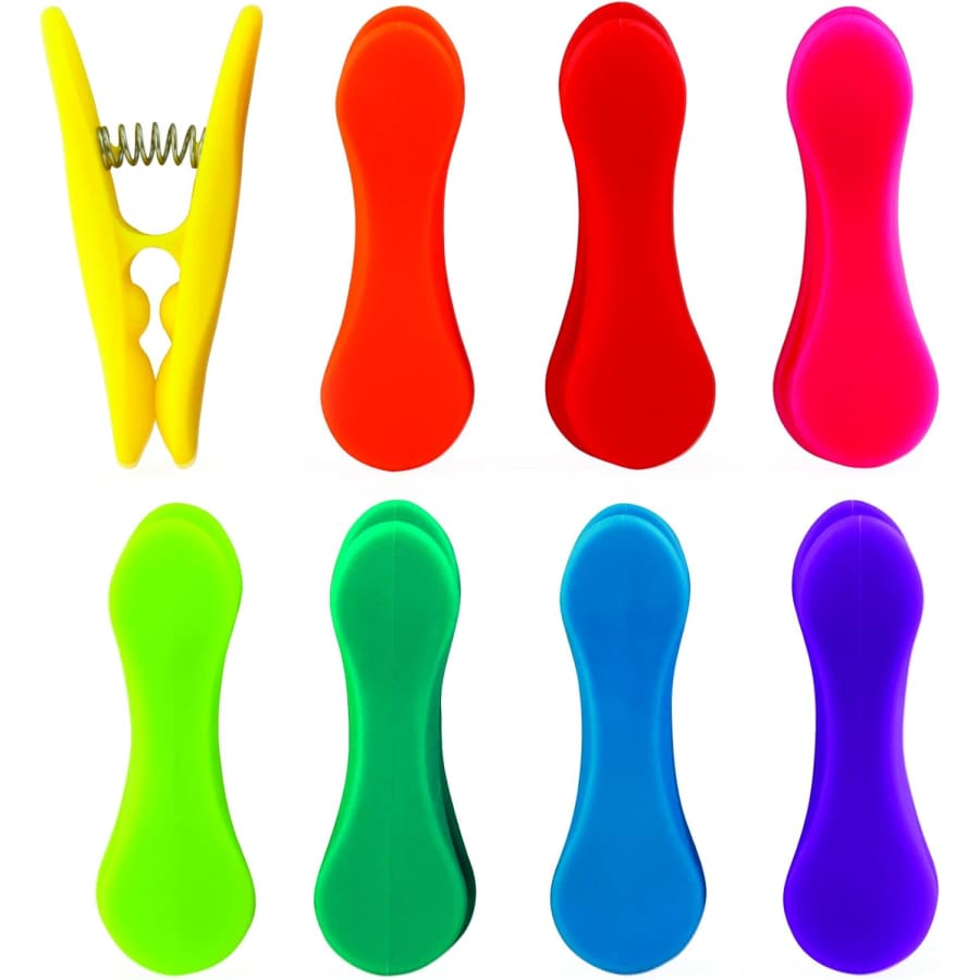 Kikkerland Rainbow Bag Clips 8ct: $4 Kikkerland Rainbow Bag Clips 8ct: $4