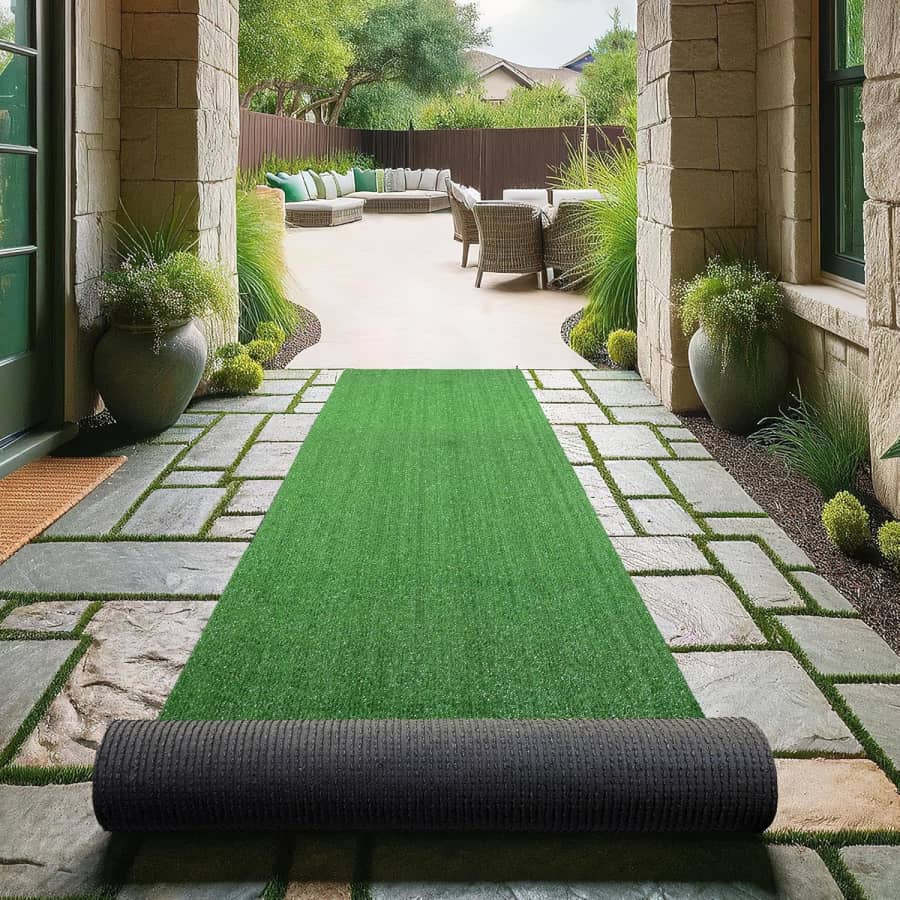 Ottomanson 3x40-Foot Artificial Grass Turf: $100
