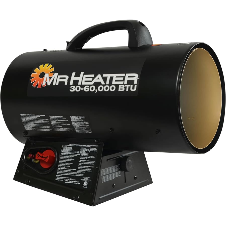 Mr. Heater 60,000 BTU Portable Propane Forced Air Heater: $93 Mr. Heater 60,000 BTU Portable Propane Forced Air Heater: $93