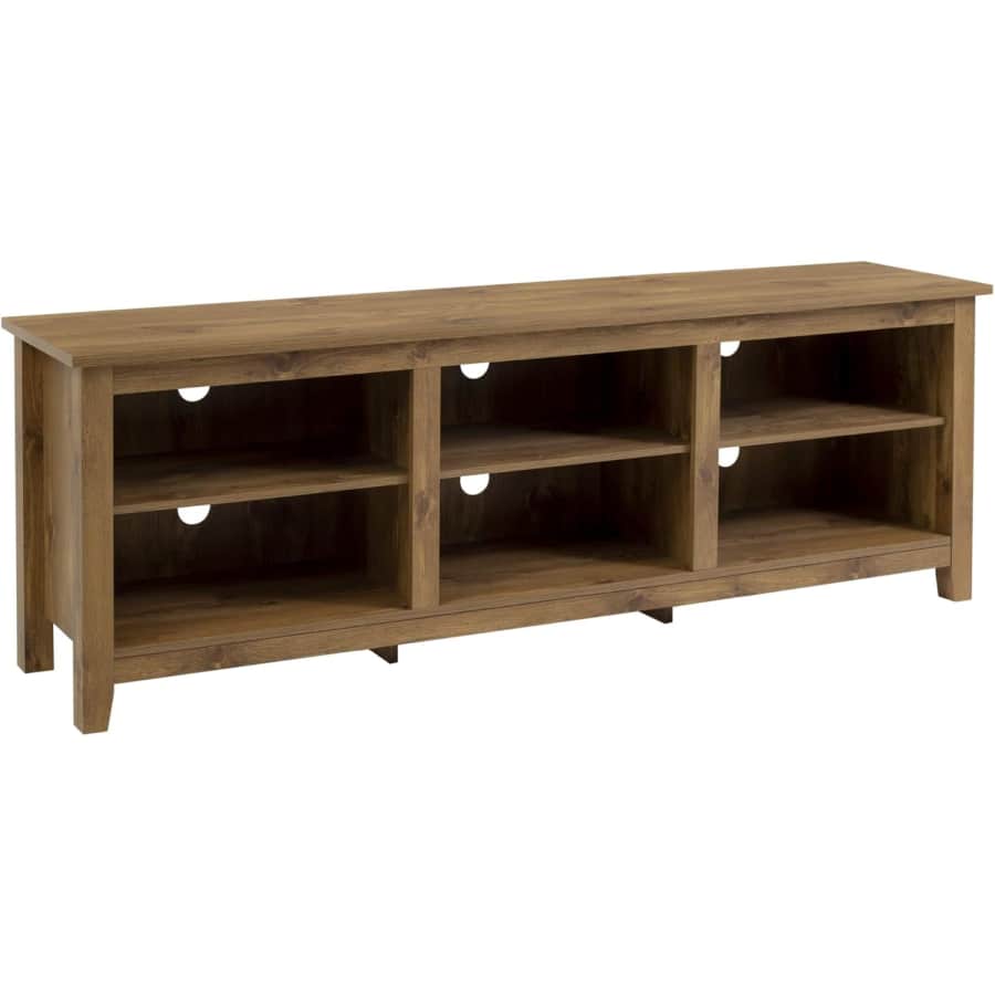 Walker Edison Wren Classic 6 Cubby TV Stand: $87 Walker Edison Wren Classic 6 Cubby TV Stand: $87