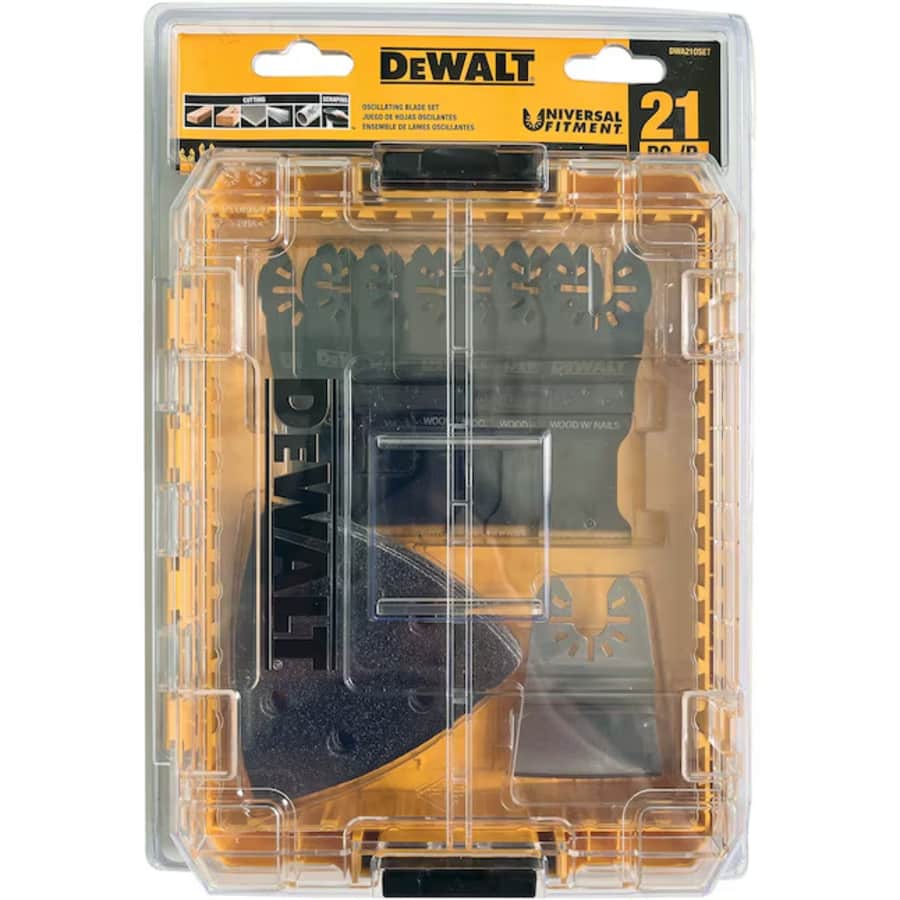 DeWalt 21-Piece Oscillating Tool Blade/Sandpaper: $20