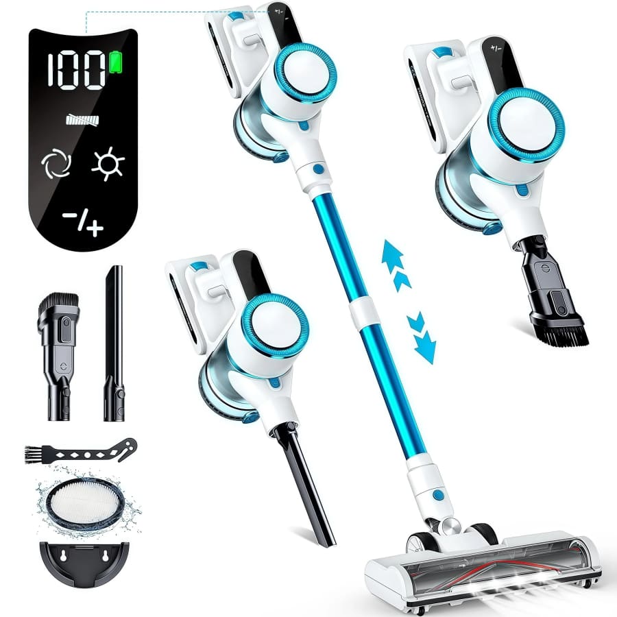 250W 23KPa Cordless Stick Vacuum: $89.99