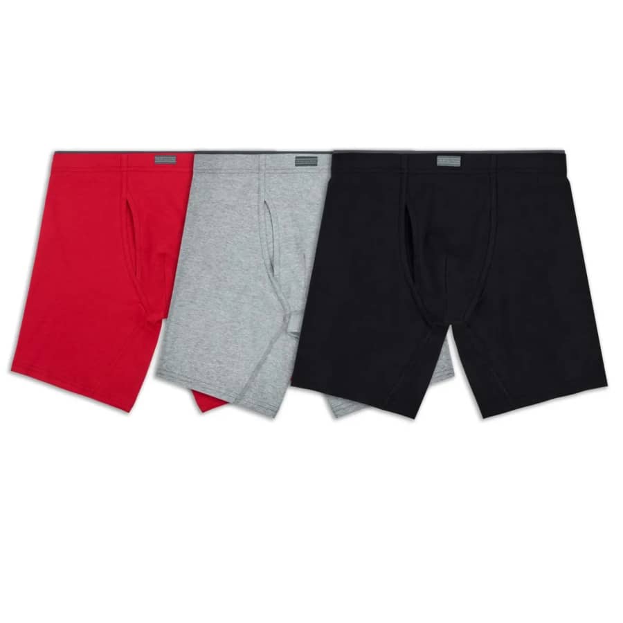 Fruit of the Loom Men's Crafted Comfort Boxer Briefs 3-Pack: $8 Fruit of the Loom Men's Crafted Comfort Boxer Briefs 3-Pack: $8