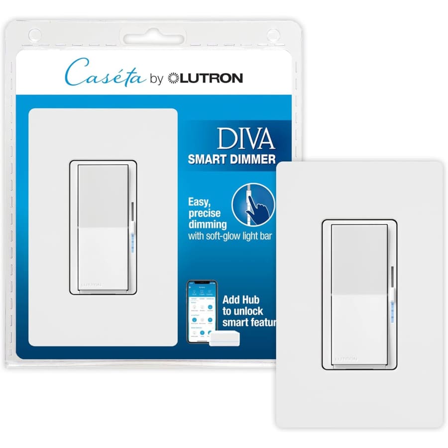 Caseta by Lutron Diva 3-Way 150W Smart Dimmer Switch w/ Plate: $59.80 w/ Prime