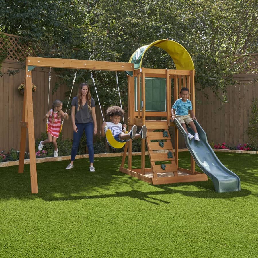 KidKraft Ainsley Wooden Outdoor Swing Set: $198 KidKraft Ainsley Wooden Outdoor Swing Set: $198