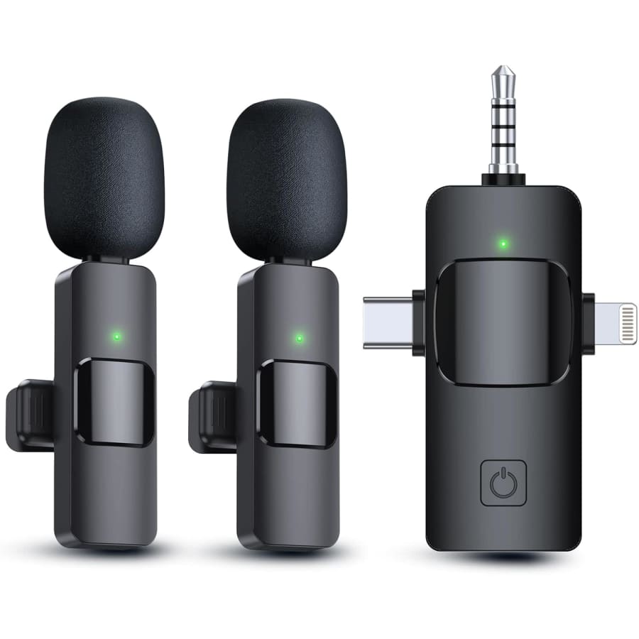 3-in-1 Wireless Lavalier Microphones: $25 3-in-1 Wireless Lavalier Microphones: $25