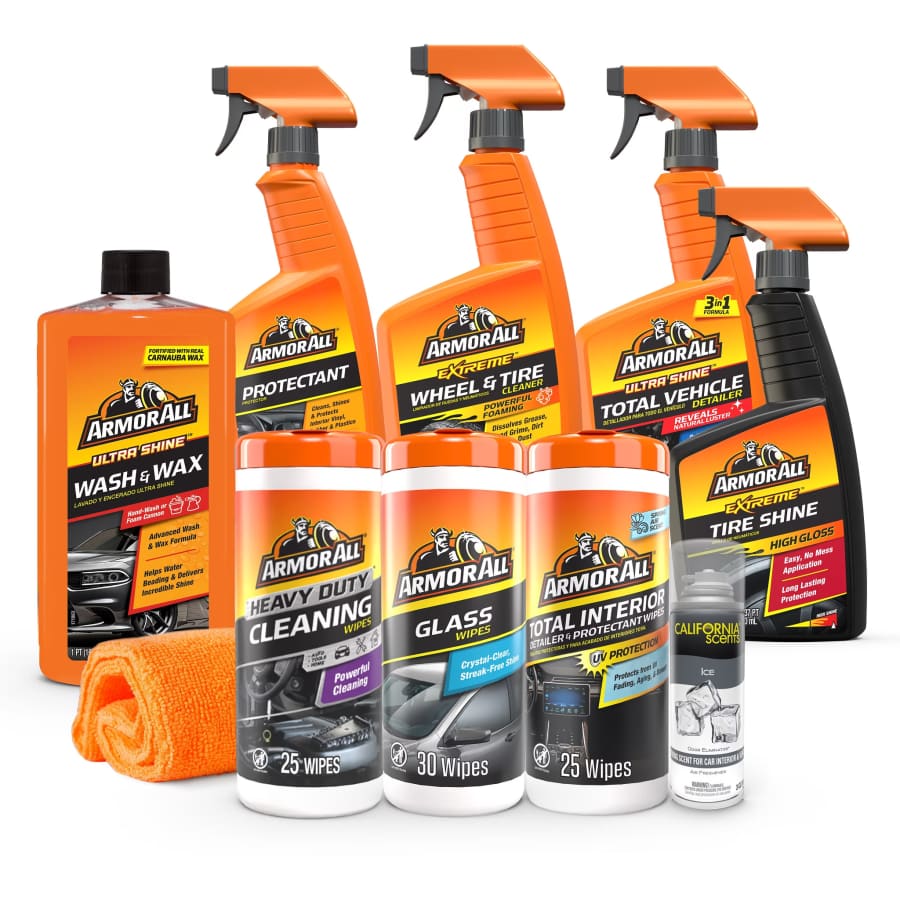 Armor All 10-Piece Car Care Cleaning and Automotive Car Wash Kit: $29.97