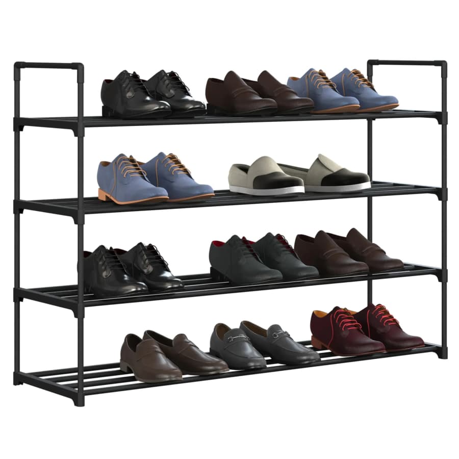 Home-Complete 4-Tier 20-Pair Shoe Rack: $17 Home-Complete 4-Tier 20-Pair Shoe Rack: $17