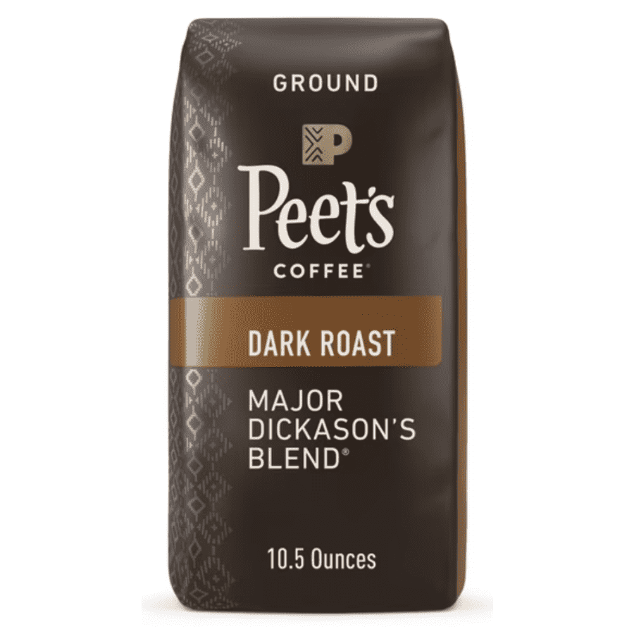 Peet's Coffee 10.5-oz. Dark Roast Ground Coffee: $3.57 Peet's Coffee 10.5-oz. Dark Roast Ground Coffee: $3.57