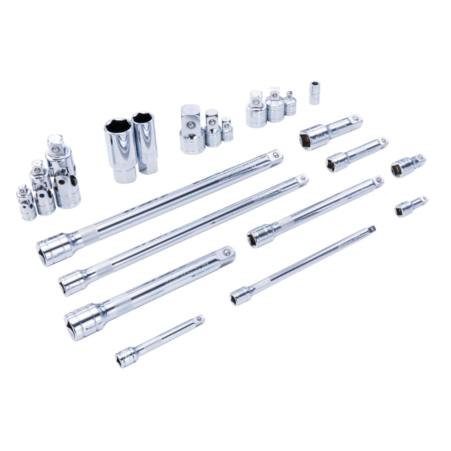 Kobalt 22-Piece 1/4", 3/8" and 1/2" Drive Accessory Set: $30 Kobalt 22-Piece 1/4", 3/8" and 1/2" Drive Accessory Set: $30