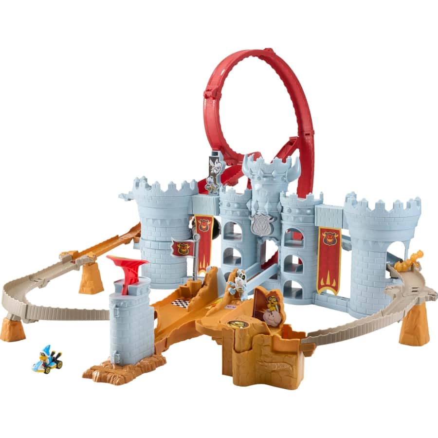 Hot Wheels Mario Kart Bowser's Castle Raceway Playset: $41.99